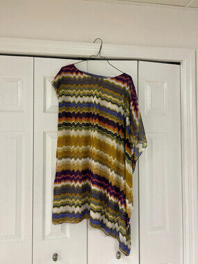 Vince Camuto, beautiful multicolor asymmetrical mini dress size 8